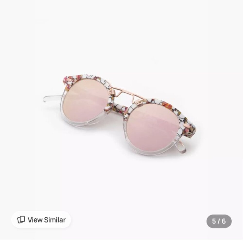 NWT. KREWE ST. LOUIS MIRRORED | LOTUS TO CRYSTAL ROSE GOLD - Picture 7 of 10